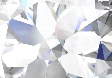 Realistic diamond texture close up, Design wallpaper. 3D rendering