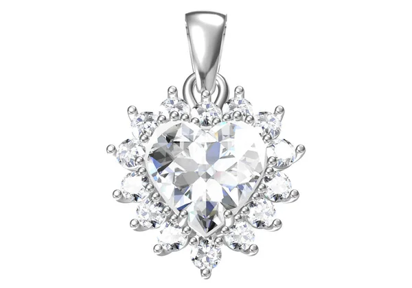 아름다운 다이아몬드 목걸이 고해상도 이미지 — 스톡 사진