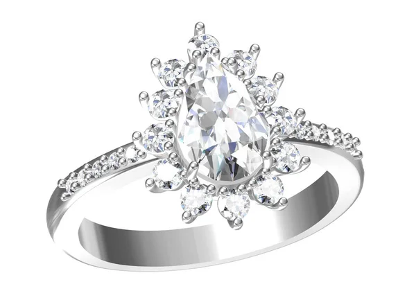 美人の結婚指輪だ 高解像度3D画像 — ストック写真