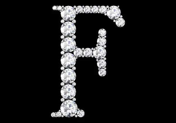 Lettres Diamant Avec Des Pierres Précieuses Image Haute Résolution — Photo