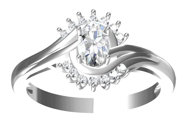 漂亮的结婚戒指 高分辨率3D图像 — 图库照片