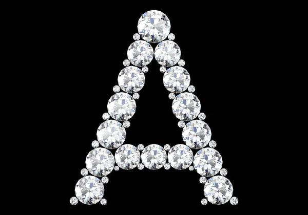 Gyémánt Betűk Drágakövekkel Nagy Felbontású Kép — Stock Fotó