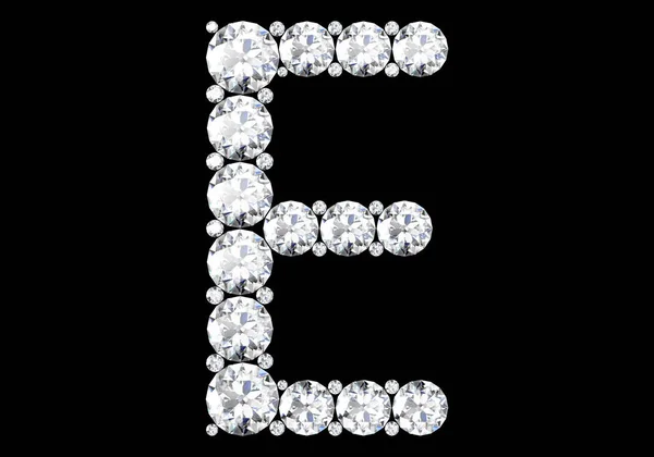 Lettres Diamant Avec Des Pierres Précieuses Image Haute Résolution — Photo