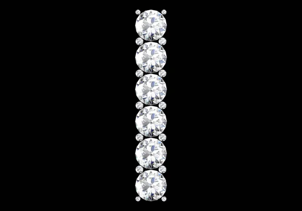 Letras Diamantes Con Piedras Preciosas Imagen Alta Resolución — Foto de Stock