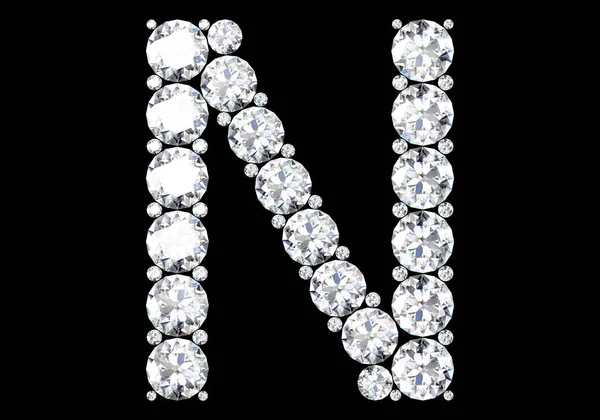 Letras Diamantes Con Piedras Preciosas Imagen Alta Resolución —  Fotos de Stock