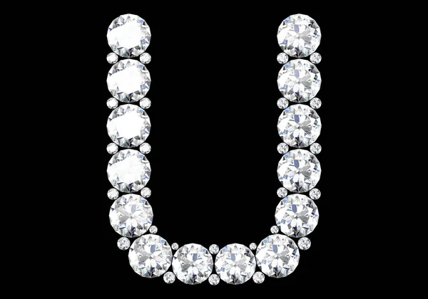 Diamond Letters Gemstones High Resolution Image — Stock Photo, Image