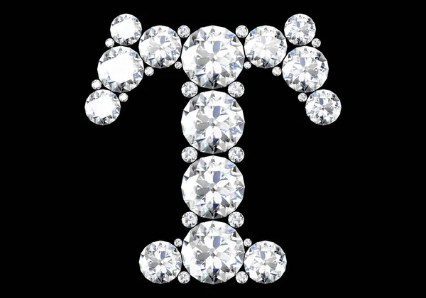 Diamond Letters Gemstones High Resolution Image — Stock Photo, Image