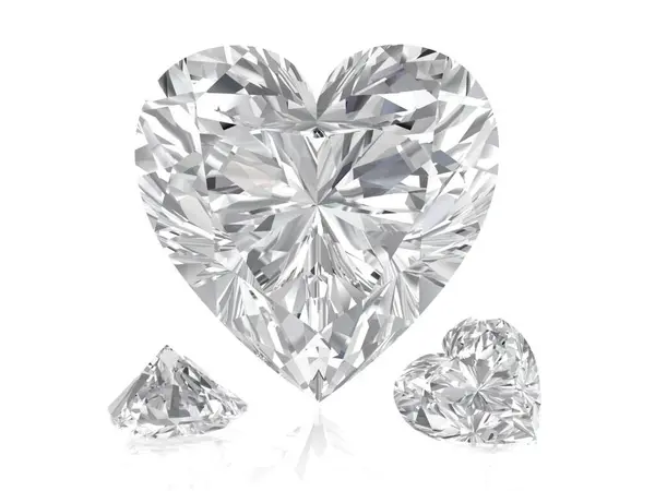 Diamant Witte Achtergrond Hoge Resolutie Beeld Stockfoto