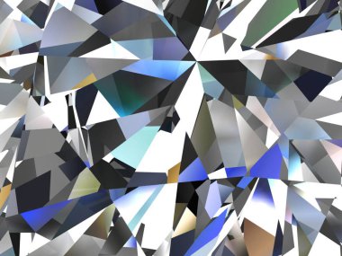 Gerçekçi elmas dokusu, 3 boyutlu illüstrasyon. (yüksek çözünürlüklü 3B resim)