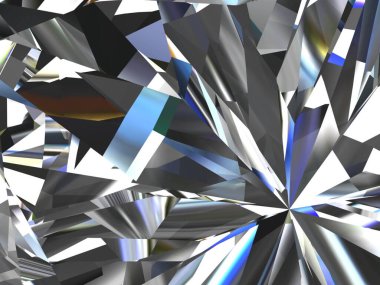 Gerçekçi elmas dokusu, 3 boyutlu illüstrasyon. (yüksek çözünürlüklü 3B resim)