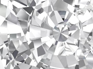 Gerçekçi elmas dokusu, 3 boyutlu illüstrasyon. (yüksek çözünürlüklü 3B resim)