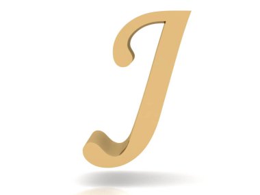 Altın 3D yazı tipi. Metalik altın harfler, lüks yazı tipi ve gölgeli altın alfabe.