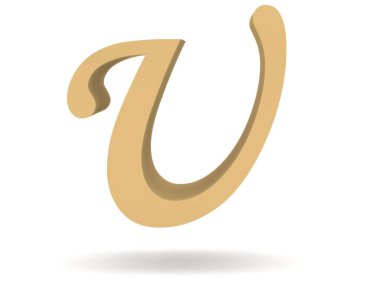 Altın 3D yazı tipi. Metalik altın harfler, lüks yazı tipi ve gölgeli altın alfabe.