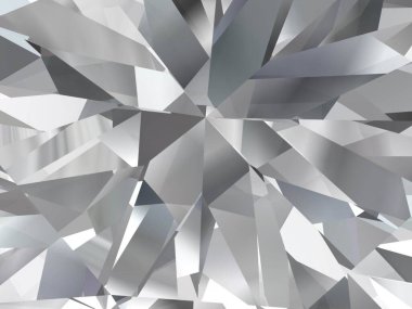 soyut geometrik beyaz elmas çok katmanlı arka plan. 3d render modeli