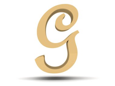 Altın 3D yazı tipi. Metalik altın harfler, lüks yazı tipi ve gölgeli altın alfabe.