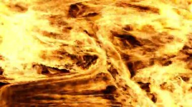 Siyah arka planda alevler videosu. 3 Boyutlu Hazırlama