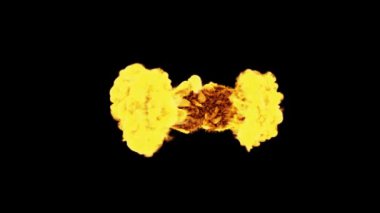 Kuyruklu yıldız siyah bir arkaplanda yanar. Kuyruklu küresel ateş