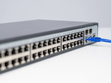  Ethernet Kablosu Ağ Anahtarına Bağlanıyor