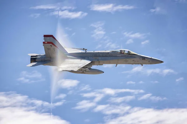 stock image San Diego, California, United States - 24.09.2022 F-18 Hornet display during the Miramar Airshow in San Diego 24.09.2022 in San Diego, USA