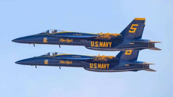 San Diego California United States 2022 Navy Blue Angels Demo — Stock Photo, Image