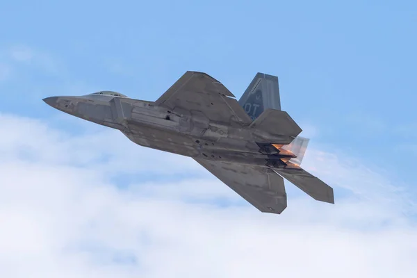 San Diego Califórnia Estados Unidos 2022 Air Force Raptor Demo Imagem De Stock