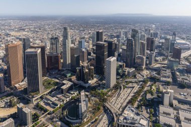 Los Angeles şehir merkezinin hava manzarası
