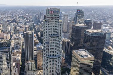 Los Angeles şehir merkezinin hava manzarası