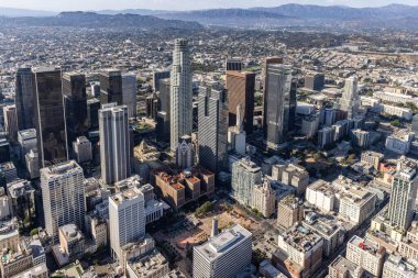 Los Angeles şehir merkezinin hava manzarası