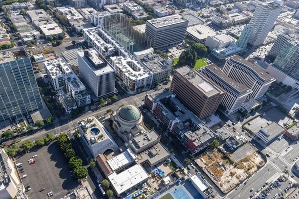 Los Angeles Şehir Merkezinin Hava Manzarası — Stok fotoğraf