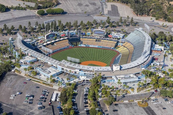 Vista Aérea Del Estadio Dodger Los Ángeles — Foto de Stock