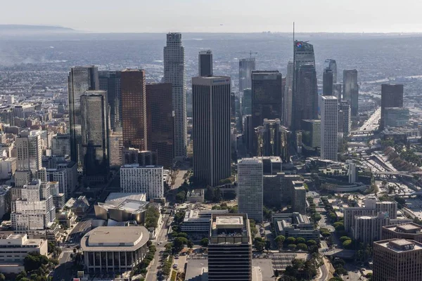 Αεροφωτογραφία Του Downtown Los Angeles — Φωτογραφία Αρχείου