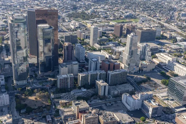 Los Angeles Şehir Merkezinin Hava Manzarası — Stok fotoğraf