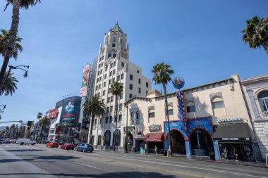 Los Angeles, Kaliforniya, ABD - 7 Eylül - Hollywood 'daki Star Alley manzarası