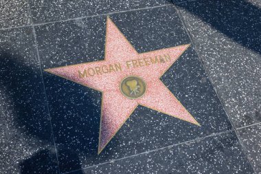 Los Angeles, Kaliforniya, ABD - 7 Eylül - Hollywood 'daki Star Alley manzarası