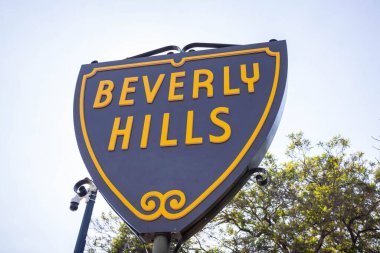 Los Angeles, Kaliforniya, ABD - 27 Eylül - Beverly Hills manzarası