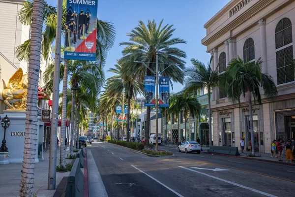 Los Angeles California Usa September View Rodeo Drive Beverly Hills — Stock Photo, Image