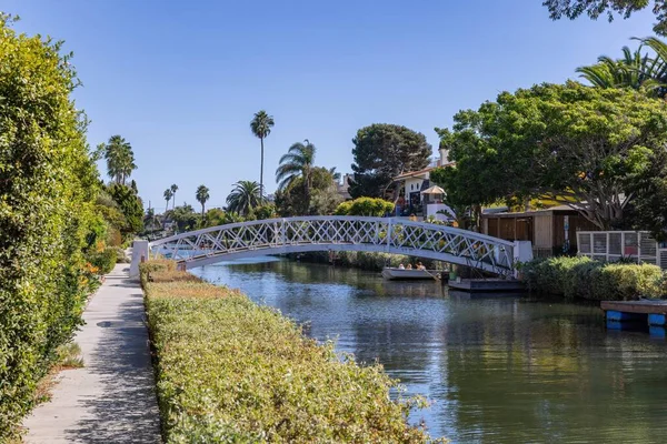 Los Angeles California Usa Settembre Veduta Dei Canali Venezia — Foto Stock