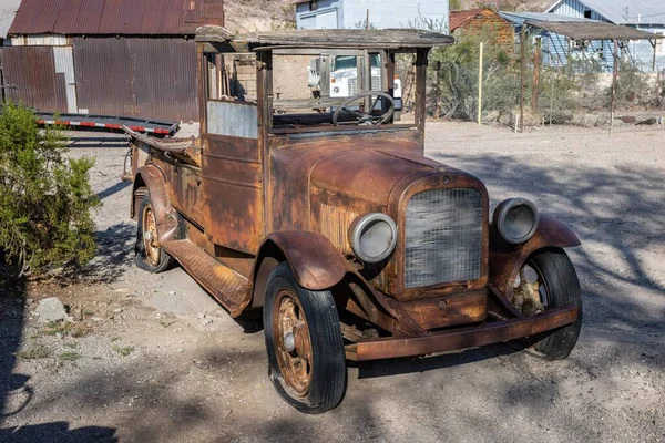 Оатман Аризона Сша Сентября Вид Старых Автомобилей Оатмана — стоковое фото