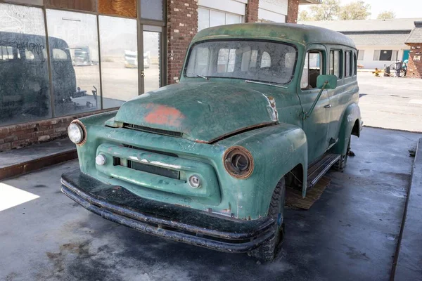 Ludlow Arizona Usa September Προβολή Παλαιών Αυτοκινήτων Στο Ludlow — Φωτογραφία Αρχείου
