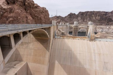 Hoover Barajı, Nevada, ABD - 9 Eylül - Colorado Nehri üzerindeki Hoover Barajı manzarası 