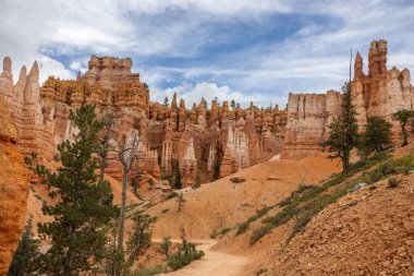 Doğal görünümünü kırmızı kumtaşı hoodoos Bryce Canyon Milli Parkı'nda Utah, ABD