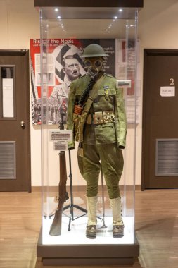 ABD 'nin Kaliforniya Çölü' ndeki Chiriaco Zirvesi 'nde General Patton Anıt Müzesi