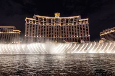 Las Vegas Strip, Nevada, ABD 'deki ünlü oteller.