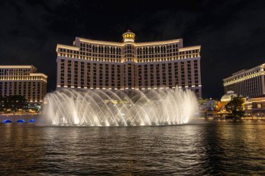 Las Vegas Strip, Nevada, ABD 'deki ünlü oteller.