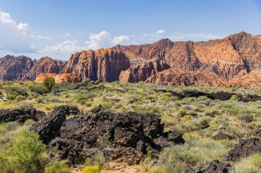 Snow Canyon State Park in Utah, USA clipart