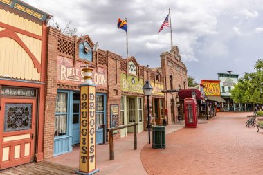 Tucson 'daki Trail Dust Town - Eski Tucson Bölgesi, Arizona, ABD