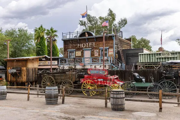 Tucson 'daki Trail Dust Town - Eski Tucson Bölgesi, Arizona, ABD