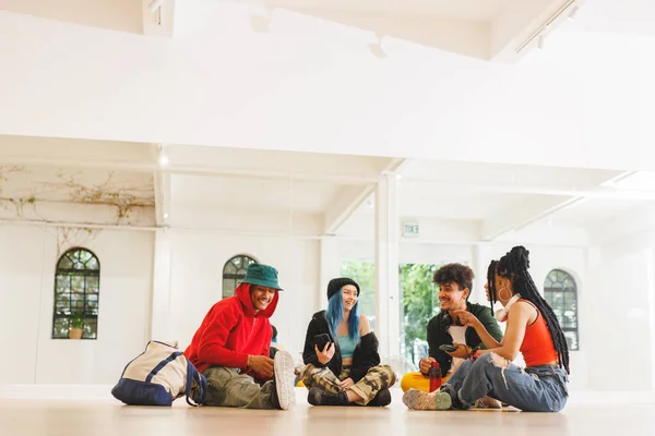 Image Low Section Group Group Diverse Female Male Hip Hop — Stock Photo, Image