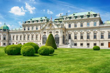 Güzel bir bina Belvedere Sarayı ve bahçesi, Viyana, Avusturya
