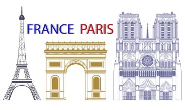 Paris renk simgelerinin vektör kümesi